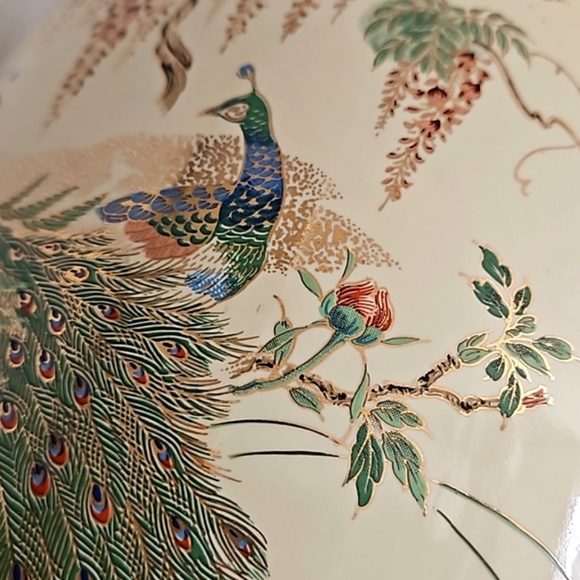 Antique Chinoiserie gold Porcelain handmade lamp - Picture 12 of 17